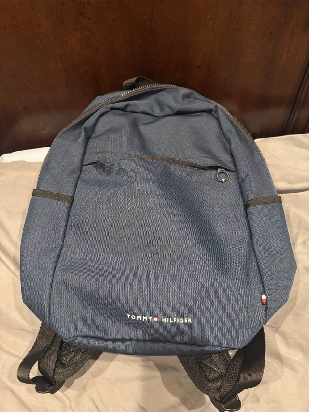 Tommy Hilfiger Blue Everyday Backpack with Front Pocket